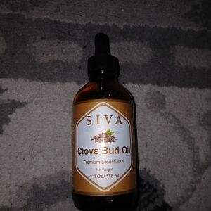 SIVA Clove Bud Oil - 4 fl oz Amber Dropper Bottle New With Tags